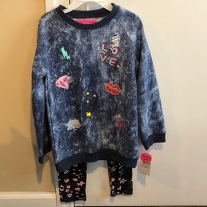 Girls Betsey Johnson 2 piece set NWT! Size 6